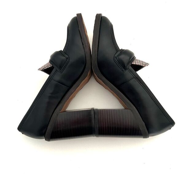 Franco Sarto Raven Shoe Black Leather Slip On Pump‎ Loafers womens size 8.5 - Picture 9 of 12